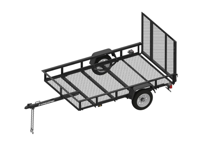 Utility Trailer Flat Bed Offers Flexible Space for Moving Different Types of Cargo